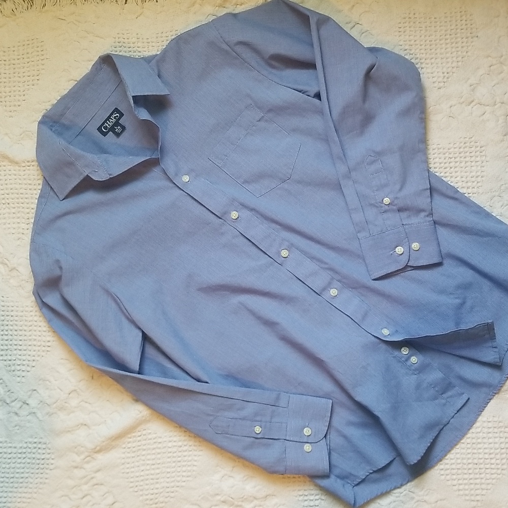 Chaps boys large 14/16 button down shirt